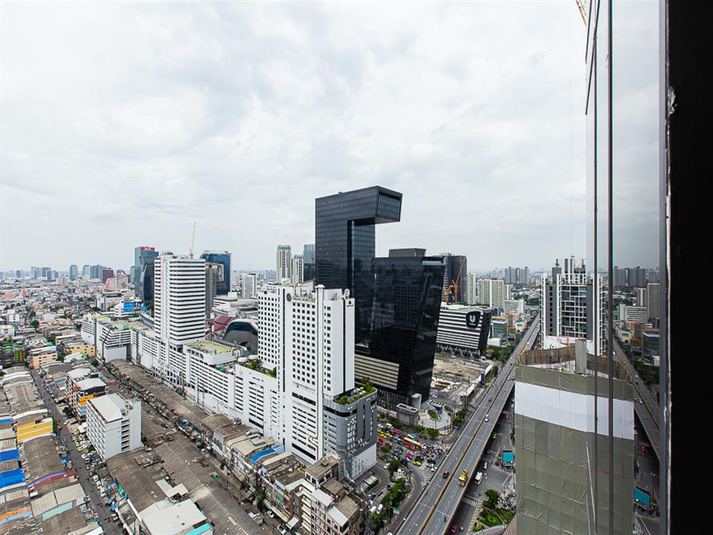 The Line Asoke - Ratchada | MRT Rama 9 | ห้องตกแต่งสวย เฟอร์นิเจอร์ครบครัน วิวเมือง 2 ด้าน แดดเช้าไม่ร้อน พร้อมเข้าอยู่ #O