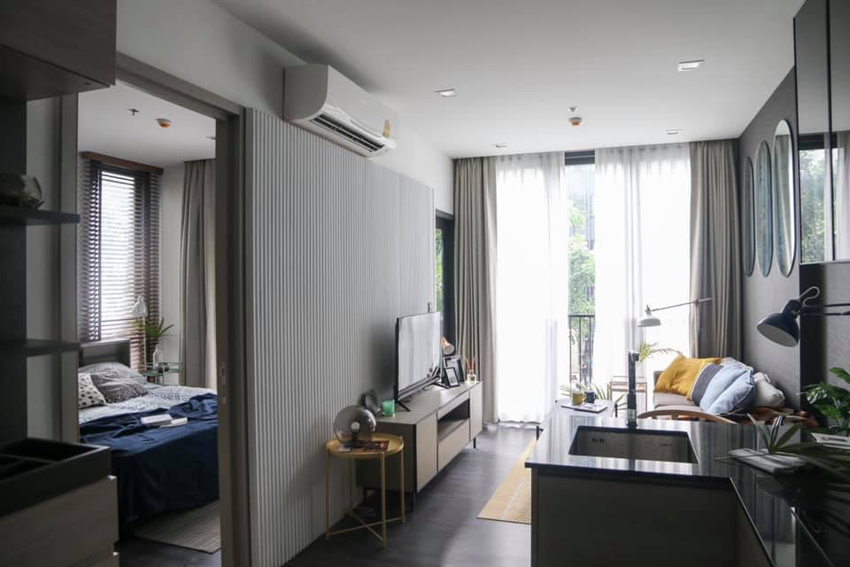 THE LINE Asoke - Ratchada | MRT Rama 9 | Very Beautiful room, Cozy, Great price, Garden view, Sansiri project and Ready to move in #HL