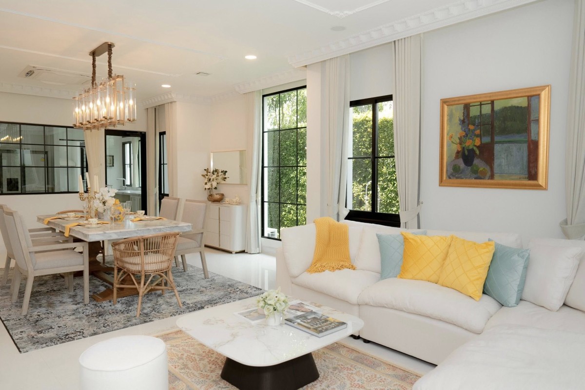 Nantawan Rama9-New Krungthepkreetha | A Modern French Chateau บ้านเดี่ยวสุดหรู ตกแต่งพร้อมอยู่ #HL Focus