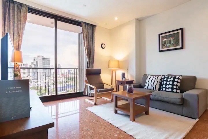 Aguston Sukhumvit 22 | Beautiful room High floor 🚝ใกล้ BTS Phromphong #Old Focus