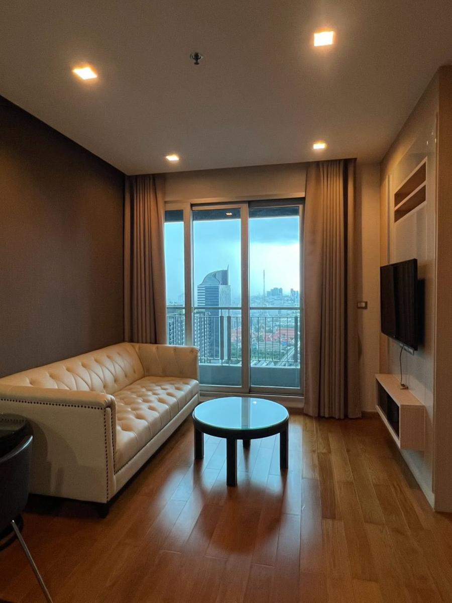 The Address Asoke | Executive Suite For Rent! The Address Asoke | Spacious 45 SQM 1 BR 1 BA | Bathtub Included, Fully Furnished, Next to Singha Complex