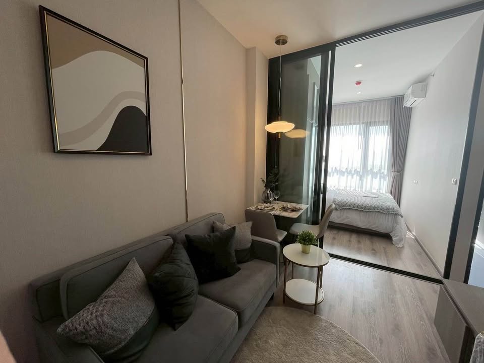 KnightsBridge Prime Onnut | High Ceiling 3M Suite! 19,000 THB/Mo | KnightsBridge Prime Onnut | 1 Bed 1 Bath Modern Unit | Fully Furnished, Near BTS On Nut