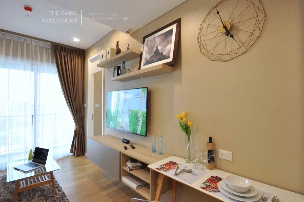 The Saint Residences | The Saint Residences เช่า 19,000 บาท/เดือน ห้องสวยมู้ดดี ใจกลางห้าแยกลาดพร้าว✨